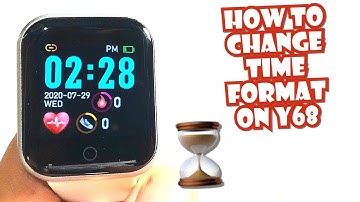 HOW TO CHANGE THE TIME FORMAT OF YOUR Y68 SMARTWATCH | TUTORIAL | ENGLISH