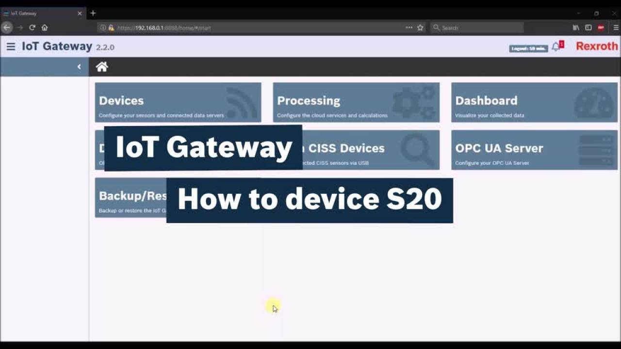 Bosch Rexroth IoT Gateway: Anbindung S20 ETH Buskoppler (de) - YouTube