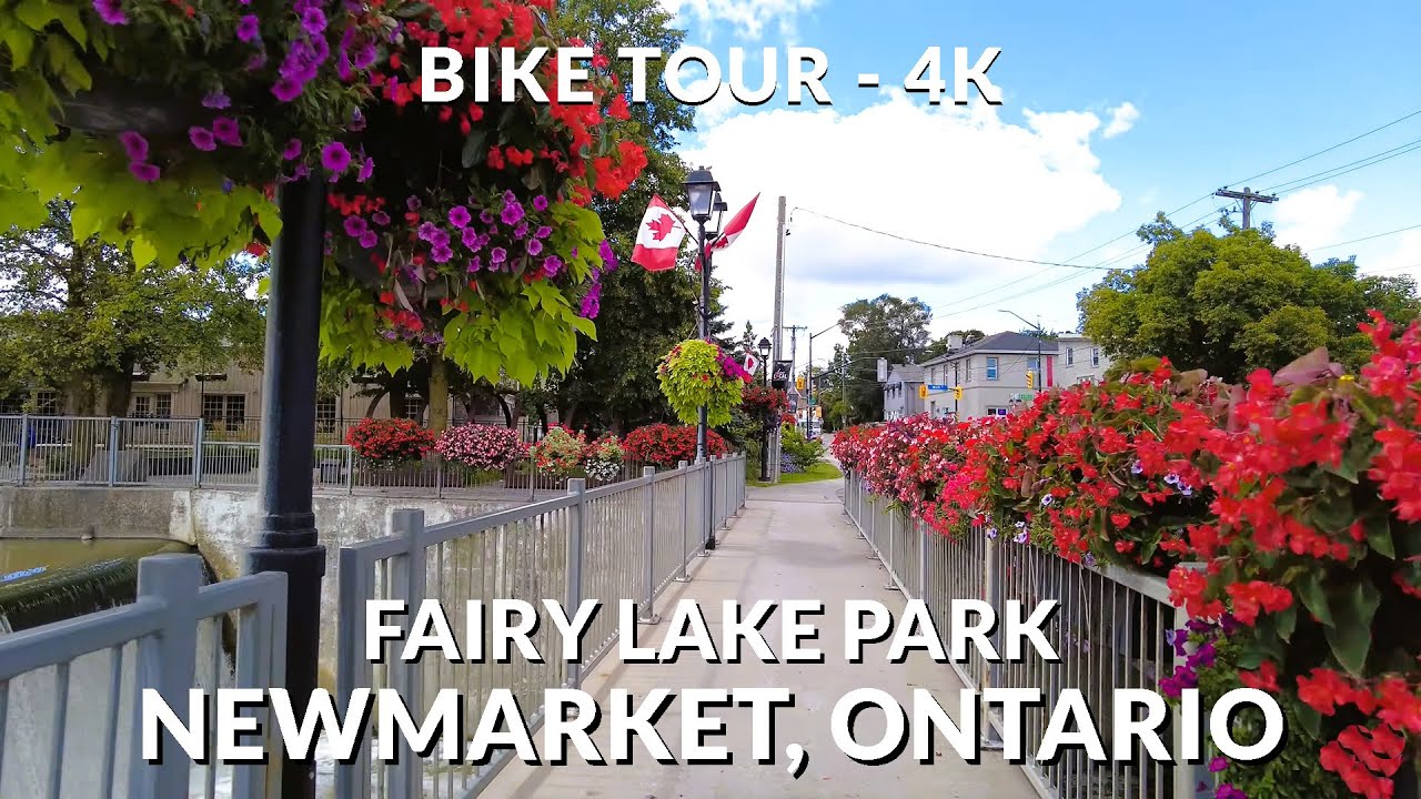 Cycling Through Fairy Lake Park Newmarket Ontario 4K Bike Ride Cycling Through Fairy Lake Park Newmarket Ontario 4K Bike Ride