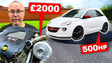 We Build a £2000 Turbo Kit for the 500HP V6 Vauxhall Adam!