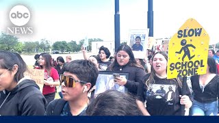 Students in Uvalde walkout to protest gun violence
