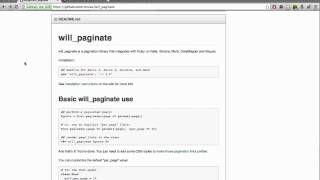 Pagination in Rails with the will_paginate gem