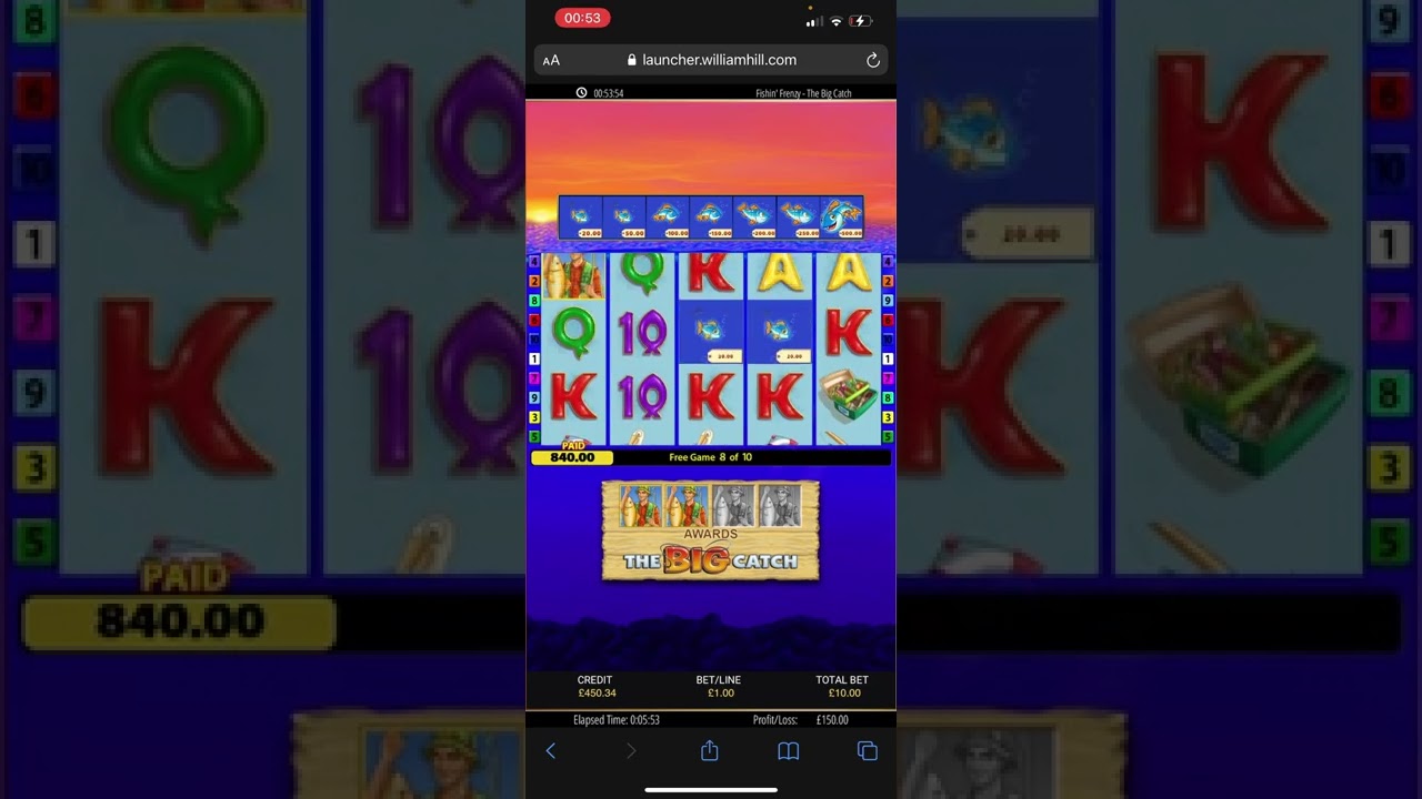 tìm hiểu về casino FISHIN FRENZY £10 SPIN SCATTER …. BIG WIN!! betting gambling winning games slots