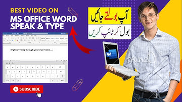 Voice Typing in ms word - Speech to text - English voice typing - Voice into text - Speak and type