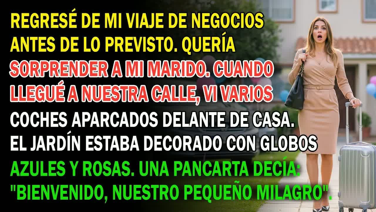 Volví Del Viaje De Trabajo Más Temprano De Lo Planeado  Pero Al Llegar A La Puerta, No Podía Cre