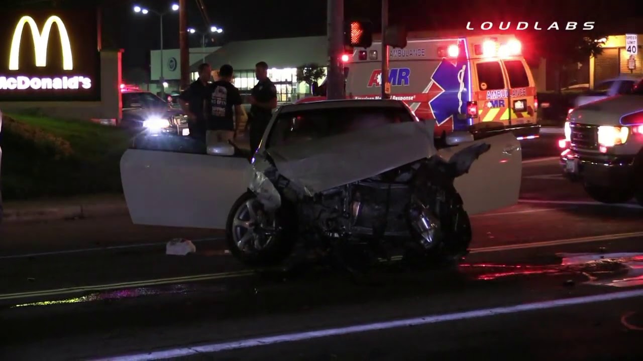 Police Pursuit Ends With Crash - San Bernardino, California 08-10-2014 ...