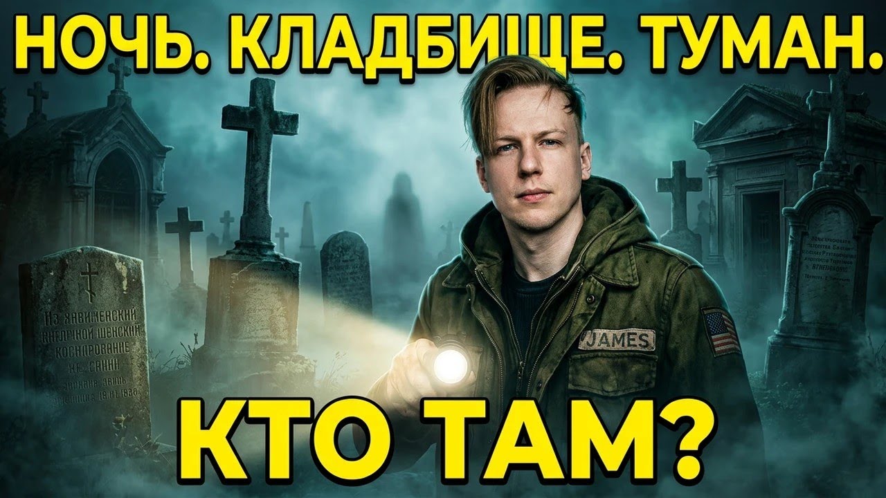 Ночь/Кладбище туман, а там?
