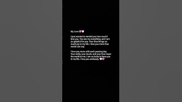 Your love brings so much joy to my life. I love you more than words can say. 💖🤍 Romantic Love poem