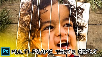 How to Create Multi Frame Photo Effect In Photoshop cc  #photoshop #edit #tutorial