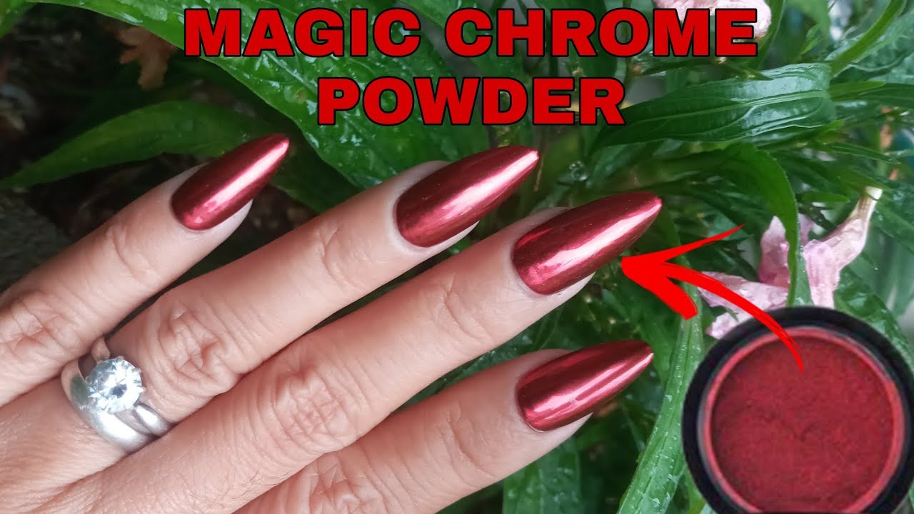 Red Chrome Nail Powder How to Apply? Magic Red Mirror Powder Nails 2022 -  Born Pretty 