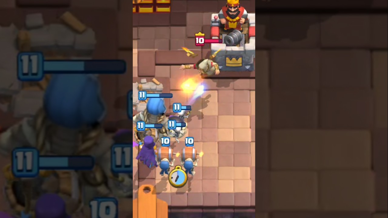 My Giant Exploded Himself😭😭😱 #giantskeleton #witch #archery #clashroyale #gamingvideos