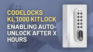 CodeLocks KL1000 KitLock: Enabling Auto-Unlock after X hours