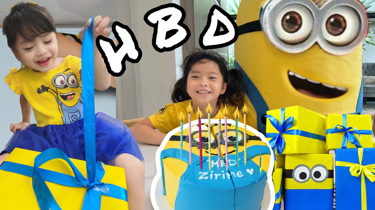 ปาร์ตี้วันเกิด น้องใยหม่อน เค้กมินเนี่ยน | ใยไหมชวนเล่น