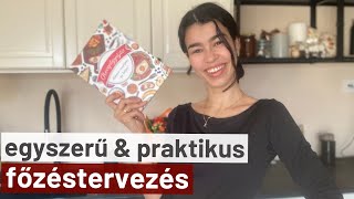 Így tervezzük meg az étkezéseinket | Heti menütervezés egyszerűen & hatékonyan