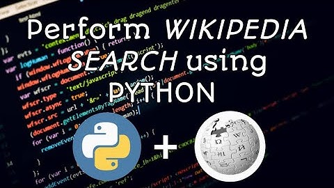 perform wikipedia search using Wikipedia Module in Python