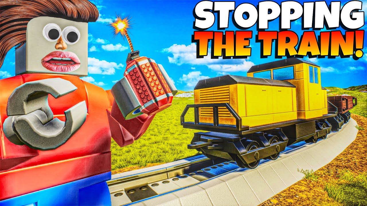Stopping The Train Goes WRONG in Brick Rigs! - YouTube