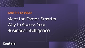 Meet the Faster, Smarter Way to Access Your Business Intelligence | Kantata SX Demo