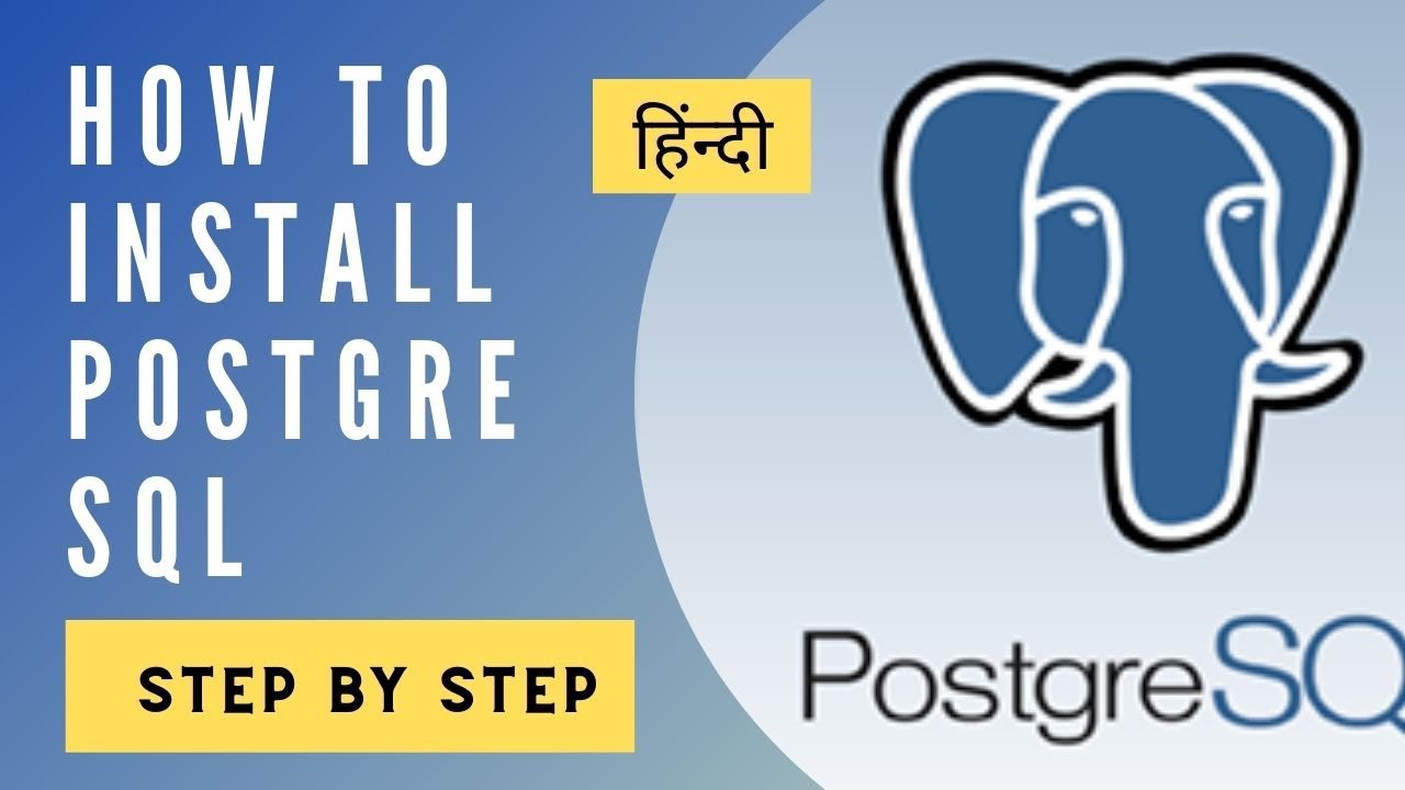 how to install Postgresql in windows in hindi | pgadmin4 - YouTube