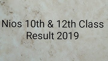 Nios | Class 10th and 12th | June 2019 | Result Declared | Entertainment Maza Amit Kumar