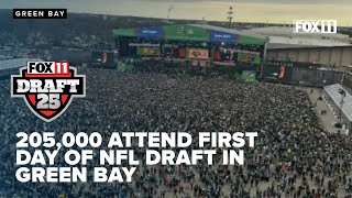 205,000 attend first day of NFL Draft in Green Bay
