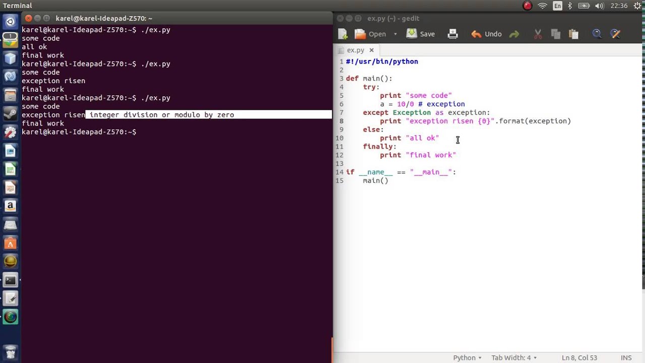 Python 15 - Exceptions - YouTube