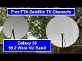 Satellite tv channels on satellite 99 west ku band galaxy 16