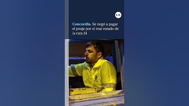 Un conductor se negó a pagar el peaje en Concordia por el mal estado de la ruta 14