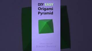 Easy Origami Pyramid 🌄 Seamless-on-top AND it spins! #shorts