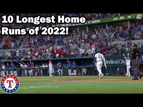Texas Rangers: 10 Longest Home Runs of 2022!