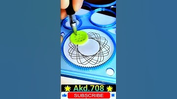 How many triangles were drawn? #Spirograph.❤️❤️❤️ #shorts #2024 Small ruler, big wisdom 🤔