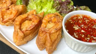 Cách làm BÁNH MÌ CHIÊN TÔM giòn xốp, giòn rụm đơn giản thật ngon - Mai Khôi.