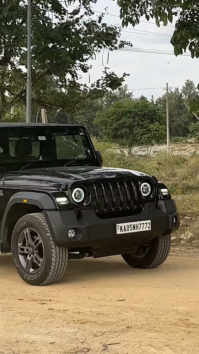 The all new Mahindra Thar RWD Black edition 🖤 #roadking #tharrwd #mahindra #reelsindia #india 🖤😍