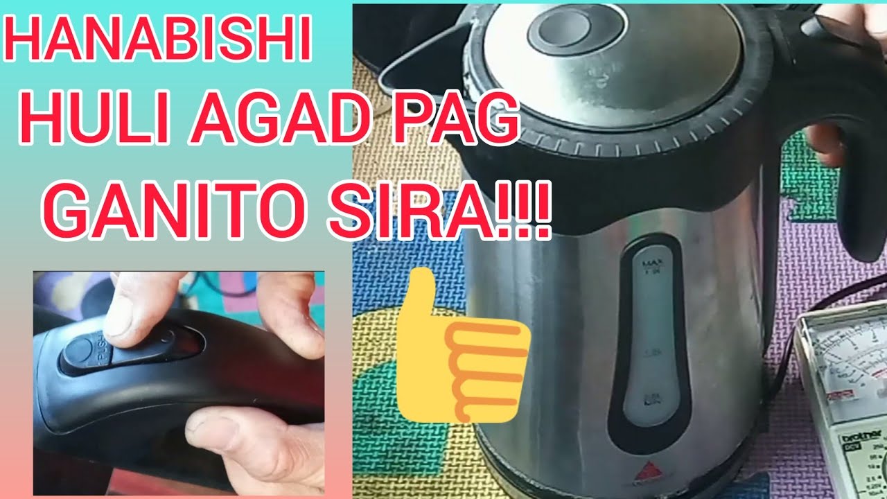 Hanabishi Electric Kettle No Power step by step tutorial YouTube