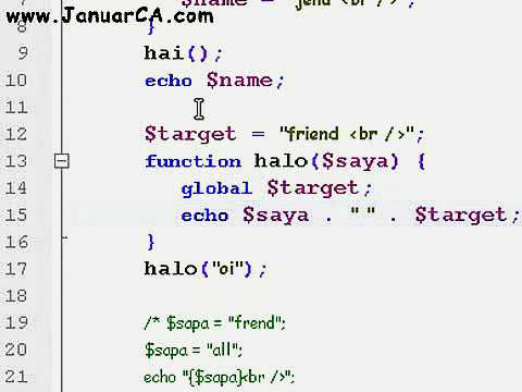 24  php - function (global variable)