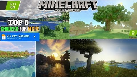 Top 5 Shaders for 1GB RAM 1.18  Minecraft Mobile RTX Graphics | Top 5 Shaders Minecraft Pe