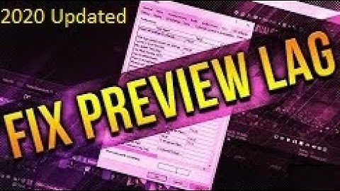 Fix preview LAG in Sony Vegas Pro (ALL VERSIONS in 2023)