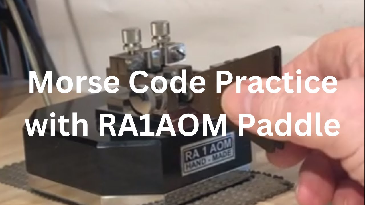 Morse Code Practice with RA1AOM Paddle - YouTube