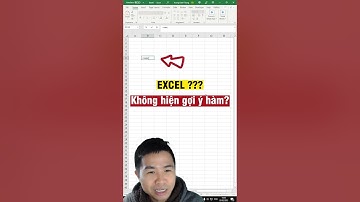 🔴Cách bật gợi ý hàm và biến số trong công thức Excel