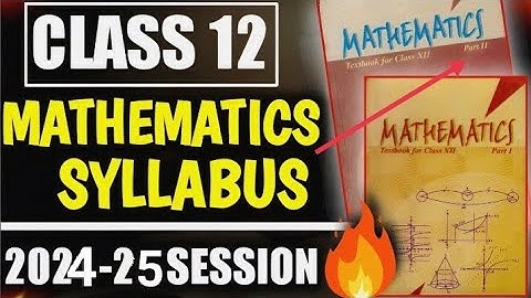 Class 12 Ncert maths syllabus 2024-2025// CBSE class 12th Math syllabus//by@TeachClubIndiaClasses