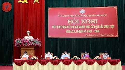 Ứng cử viên đại biểu Quốc hội khóa XV, nhiệm kỳ 2021   2026 tiếp xúc cử tri huyện Vĩnh Tường