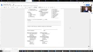 Physical Therapy Private Practice Referral Pad