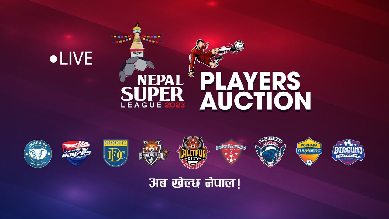 Nepal Super League Players Auction 2023 YouTube