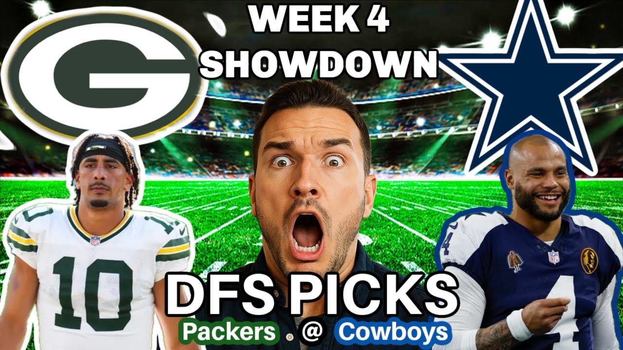 SNF Showdown DFS Packers vs Cowboys | DraftKings Player-by-Player Breakdown