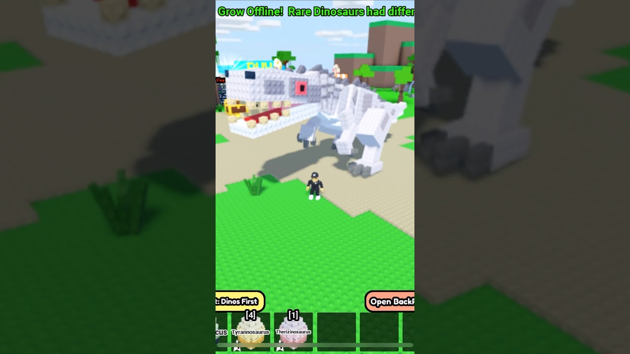 Roblox grow a dinosaur hatching a rare indominus rex! 