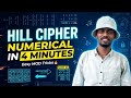 Learn Hill Cipher in 4 Minutes | Cryptography Numerical