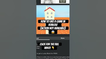 How To LIKE A GAME In Roblox! (if action not available) *PC / MOBILE* #roblox #shorts