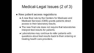 Lab Management Ethics and Legal issues