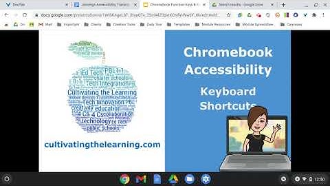Chromebook Accessibility: Keyboard Shortcuts