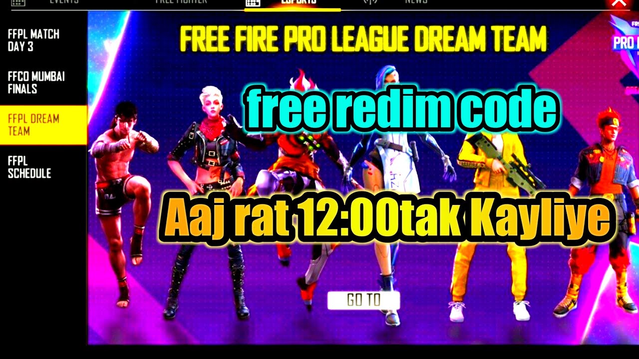 free fire free redim code - YouTube