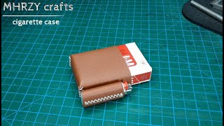 How To Make leather Cigarette Case | DIY Leather Case | عمل حافظة علبة سجائر من الجلد